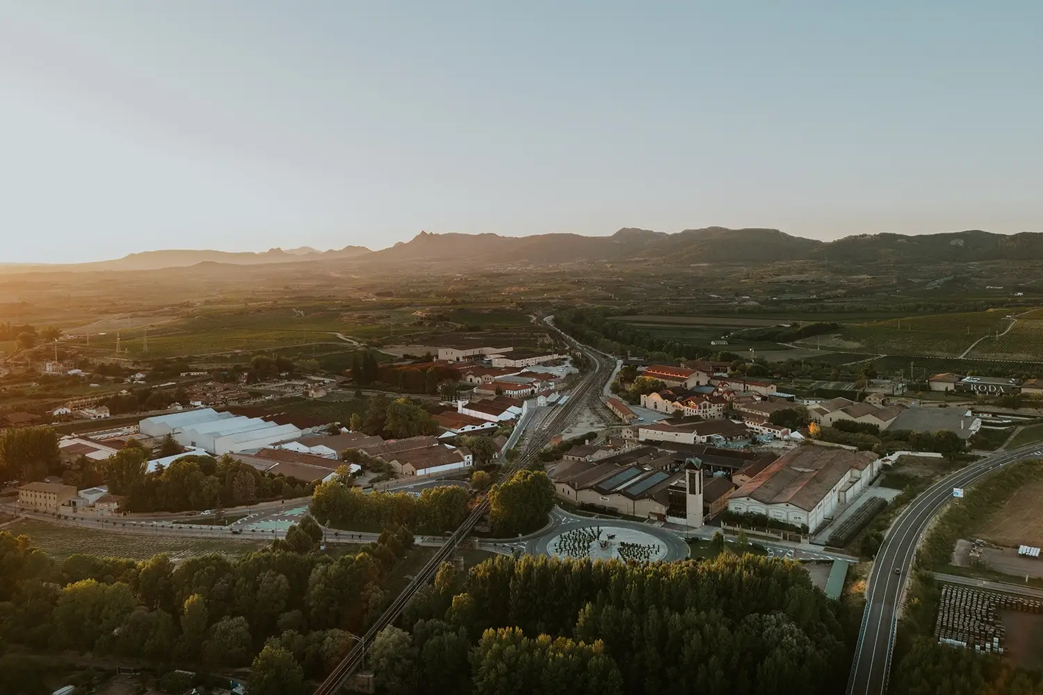 Vista aérea del Barrio de la Estación.